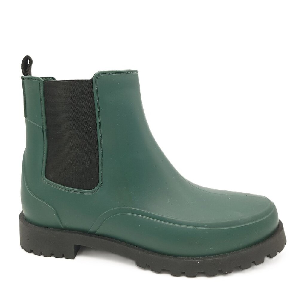 NEW Bernardo Addison Ankle Rain Boots Womens 11 Green Chic City Outdoors